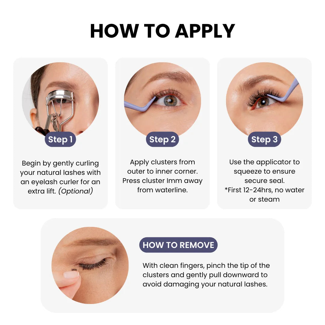 PRO Self-Adhesive Cluster Lashes