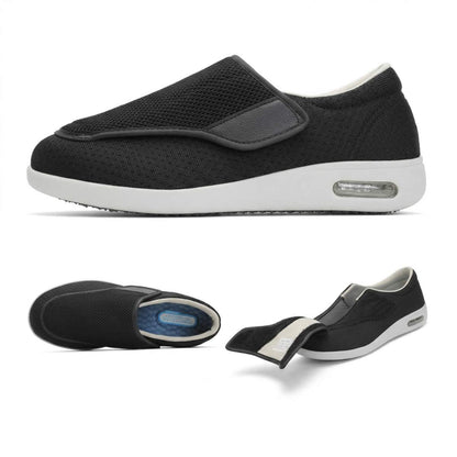 Amplestep Easy-Fit Adjustable in black with white sole