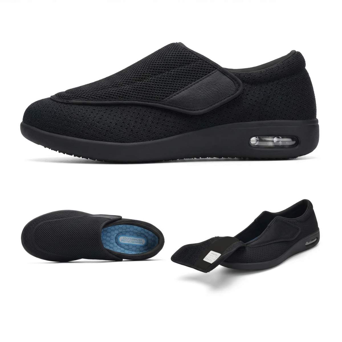 Amplestep Easy-Fit Adjustable in all black