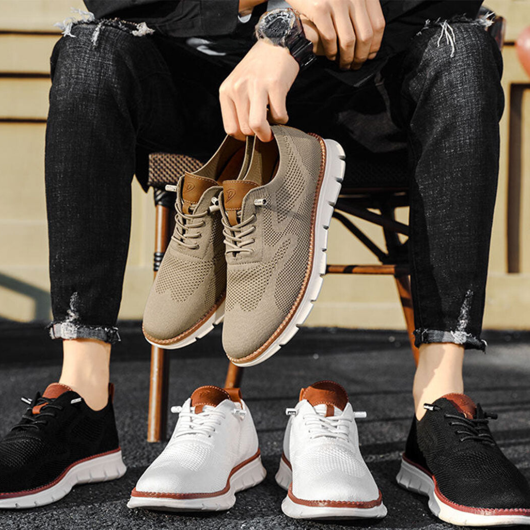 Knit Walker worn with chinos