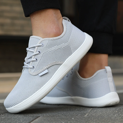 Amplestep Wide Walker in light gray, side view